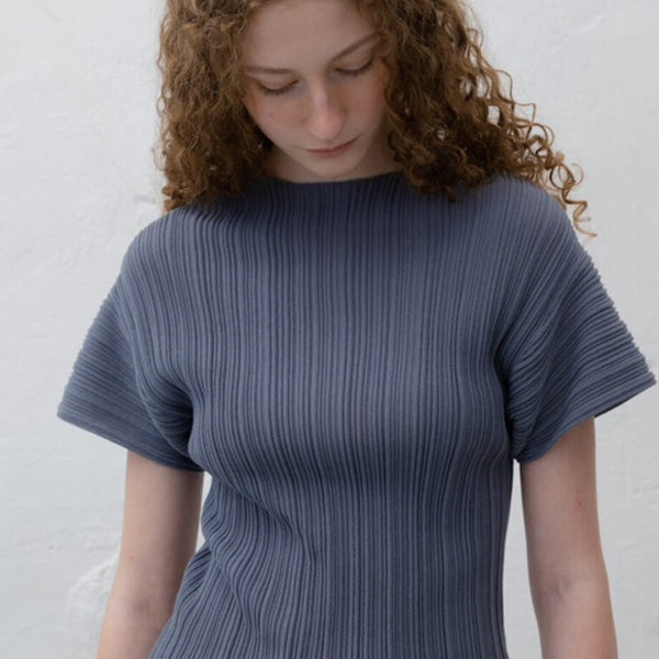 [BUNJANG] LE917 Pleated Mock Neck Top / le917 플리츠 모크넥 38
