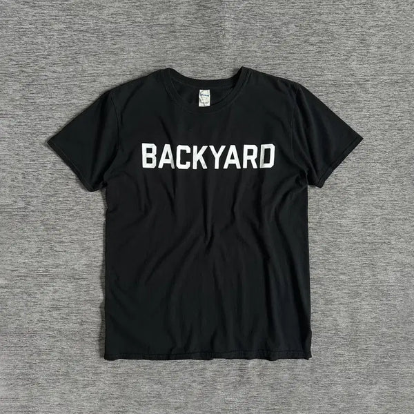 [BUNJANG] Gildan Backyard Printing T-Shirt / 길단 백야드 프린팅 반팔티