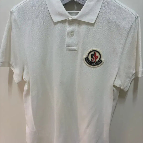 [BUNJANG] Moncler Logo Short Sleeve Polo T-Shirt / 몽클레어 로고 반팔 카라티
