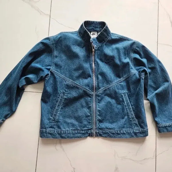 [BUNJANG] Nike Denim Jacket XL (Women's 55-66) / [정품/미착용] 나이키 데님 자켓 XL (여 55-66)
