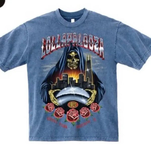 [BUNJANG] Lollapalooza 2025 Lineup T-Shirt / 롤라팔루자 2025 티셔츠
