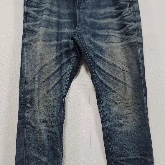 [BUNJANG] Men's Vintage Wash Thermal Jeans / 청바지 남성 통기모 청바지