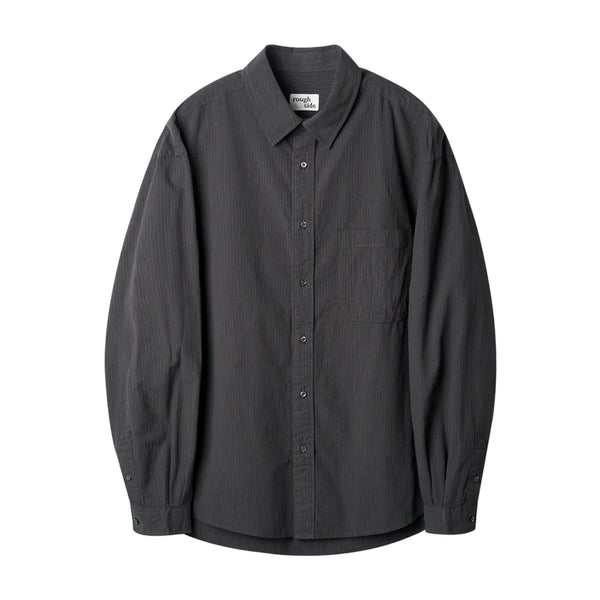 [BUNJANG] Roughside Primary Shirt Charcoal Pinstripe / 3) 러프사이드 프라이머리 셔츠 챠콜 핀스트라이프