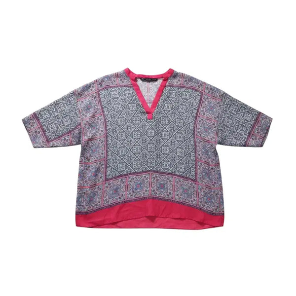 [BUNJANG] Zara V-Neck Ethnic Blouse Women's Size M / 여성M/ 자라 브이넥 에스닉 블라우스 25-137