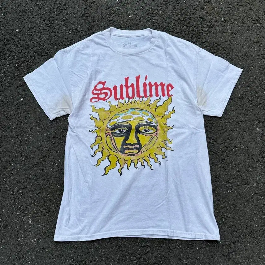 [BUNJANG] Sublime Sun Face Vintage T-Shirt / [빈티지] Sublime Sun Face T-Shirt