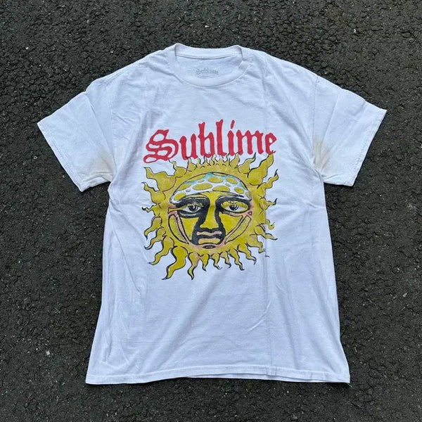 [BUNJANG] Sublime Sun Face Vintage T-Shirt / [빈티지] Sublime Sun Face T-Shirt