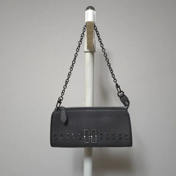 [BUNJANG] DAKS DD Logo Leather Stud Chain Shoulder Bag / DAKS 닥스 DD로고 가죽 스터드 체인 숄더백 (새제품)