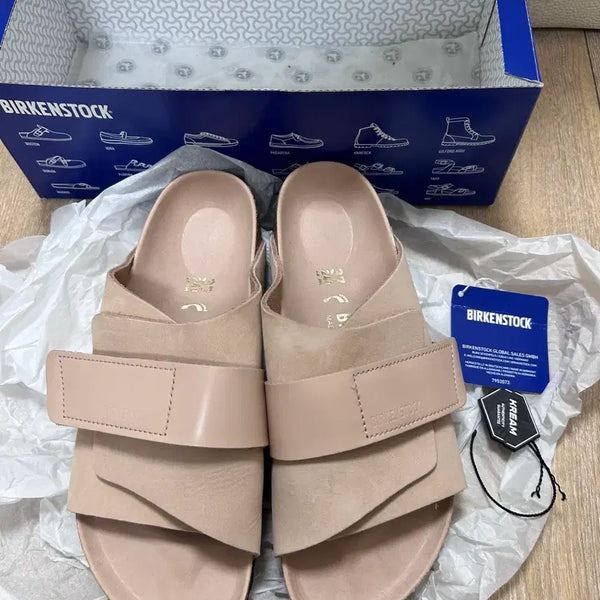[BUNJANG] Birkenstock Kyoto Nubuck Leather Sandals Beige 240mm / 버켄스탁 교토 누벅 레더 베이지 240mm