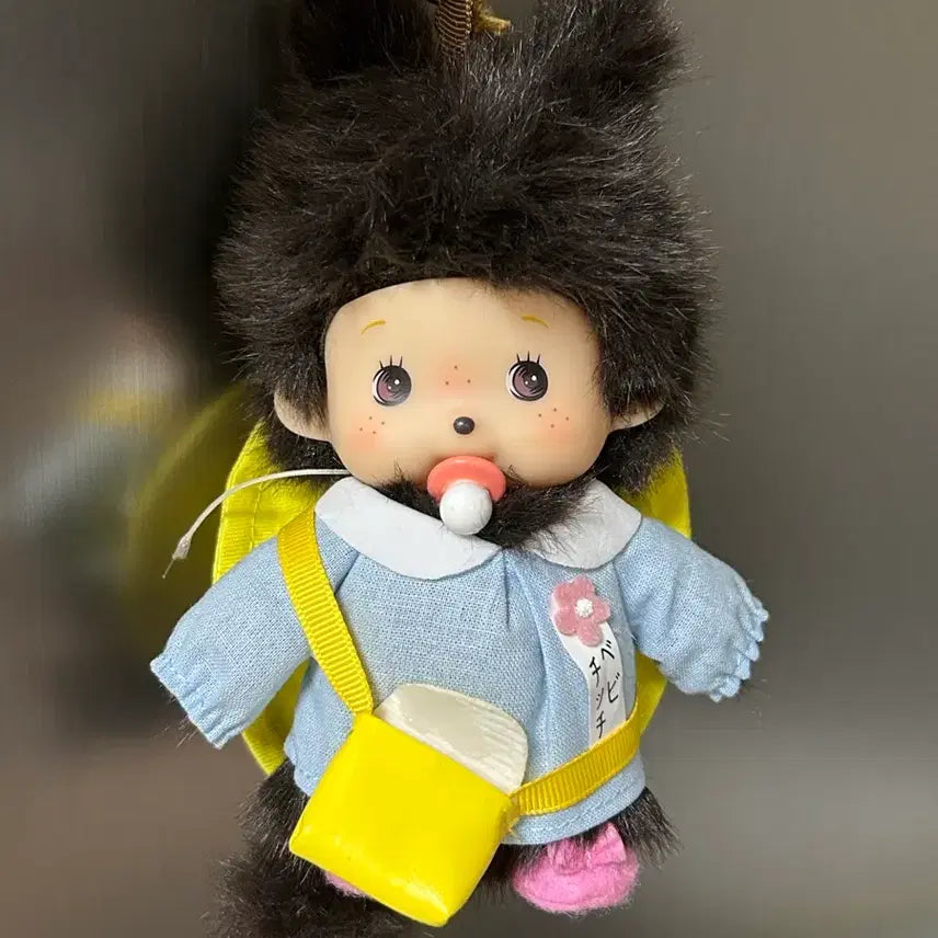 [BUNJANG] Monchhichi Baby Monchhichi Plush Keychain / 유치원생 몬치치 키링 베비치치