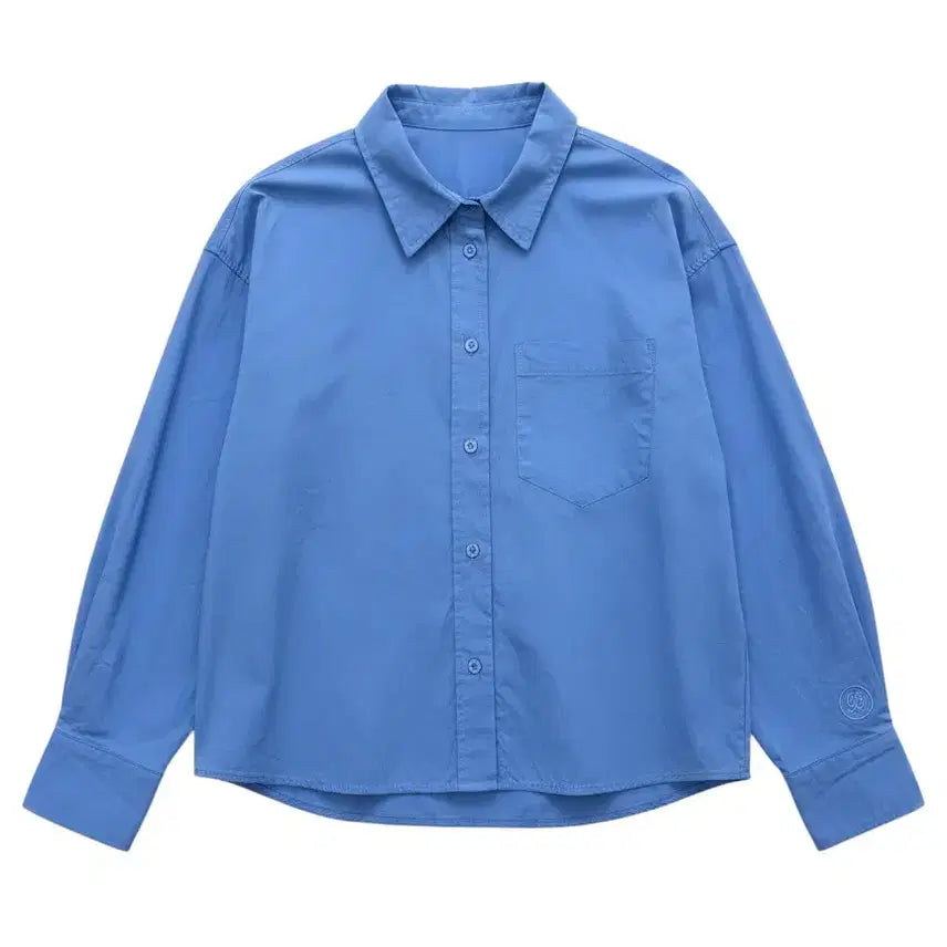 [BUNJANG] Paul & Joe Women's Cropped Shirt - Cool Tone / 여성66/ 폴앤조 색감 예쁜 쿨톤 크롭 셔츠 남방