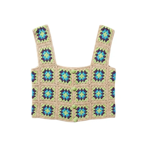 [BUNJANG] Zara Crochet Bustier Vest / 여성S/ 자라 크로셰 뷔스티에 조끼 25-142