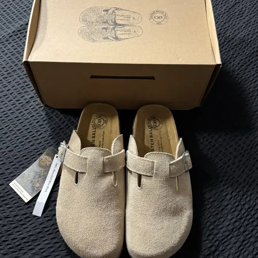 [BUNJANG] Catchball Suede Clogs Beige 280 / [새상품] 캐치볼 스웨이드 클로그 베이지 280 팝니다!