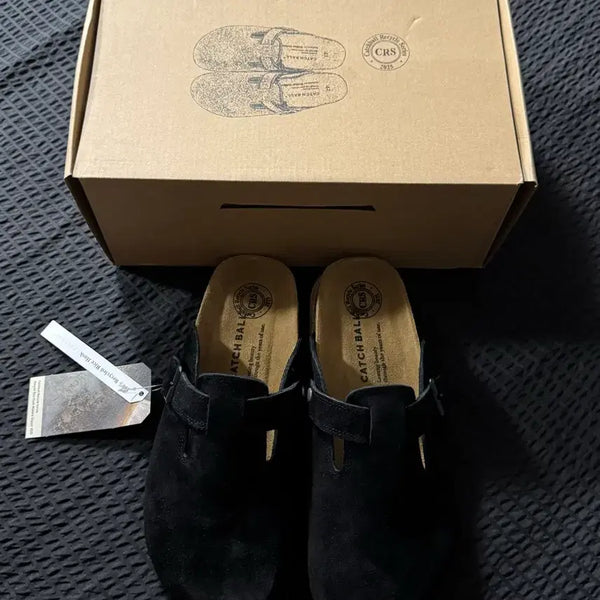 [BUNJANG] Catchball Suede Clogs Black 280 / [새상품] 캐치볼 스웨이드 클로그 블랙 280 팝니다!