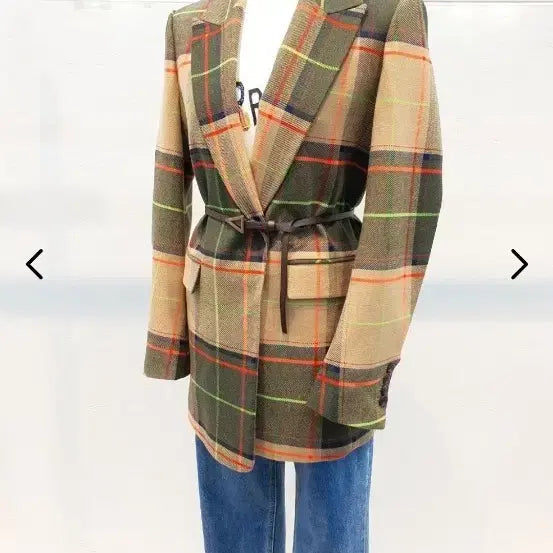 [BUNJANG] It Michaa Check Jacket Women's Size 66 / 잇미샤 체크 자켓 여성