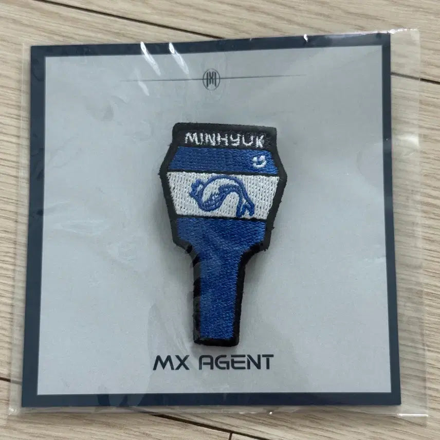 [BUNJANG] MONSTA X Minhyuk MX AGENT Fan-con Wappen Badge / 몬스타엑스 민혁 MX AGENT 팬콘 엠디 와펜뱃지