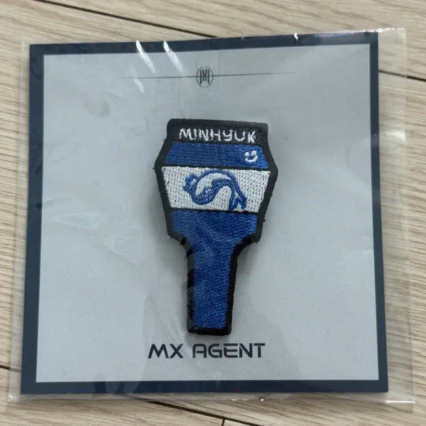 [BUNJANG] MONSTA X Minhyuk MX AGENT Fan-con Wappen Badge / 몬스타엑스 민혁 MX AGENT 팬콘 엠디 와펜뱃지
