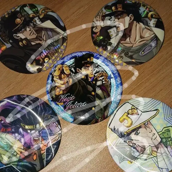 [BUNJANG] JoJo's Bizarre Adventure Merchandise 5-Piece Badge Set / 죠죠의 기묘한 모험 굿즈 뱃지 5종 일괄판매