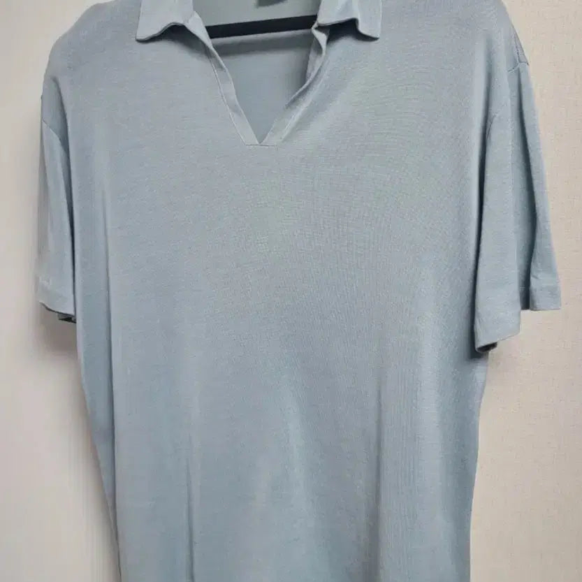[BUNJANG] Hugo Boss Men's Mint Open Collar Shirt / 휴고보스 BOSS 남성 오픈카라
