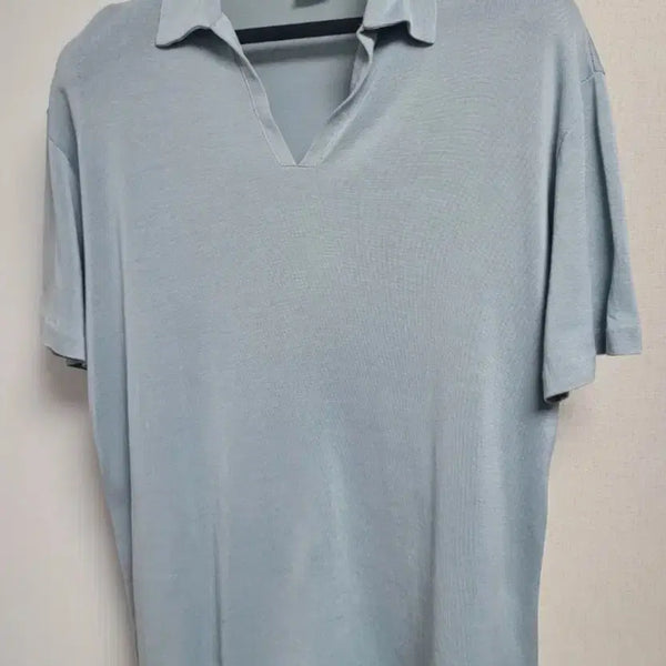 [BUNJANG] Hugo Boss Men's Mint Open Collar Shirt / 휴고보스 BOSS 남성 오픈카라