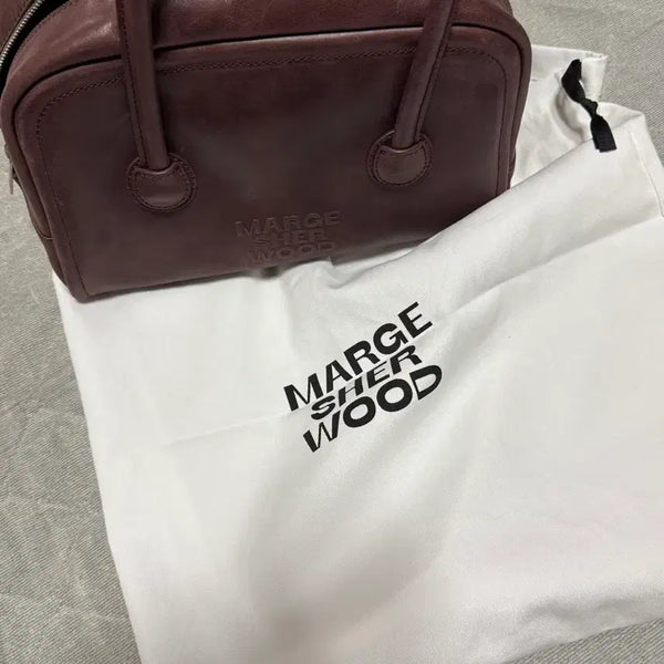 [BUNJANG] Magishwood Soft Tote Wine Pull-up Leather Bag / [더스트백O] 마지셔우드 소프트 토테 와인 풀업 팝니다