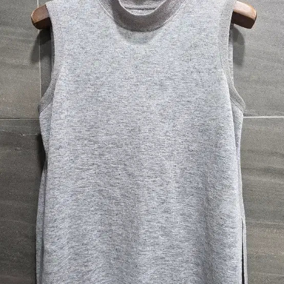 [BUNJANG] System Linen Blend Sleeveless Knit Top - Free Size / 시스템 ,  마(린넨)혼방 슬리브리스 니트탑 F