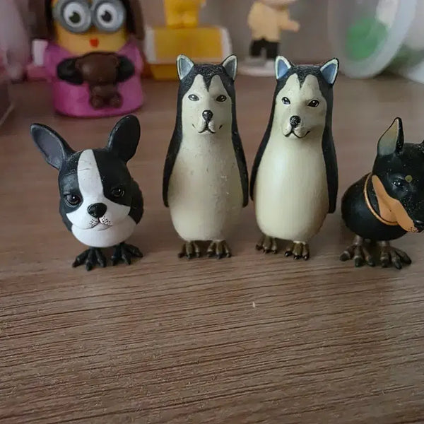 [BUNJANG] Dog Character Figurines Set (4 Types) / 개새피규어