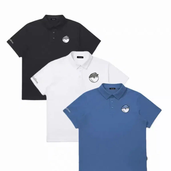 [BUNJANG] Malbon Golf Men's 3-Color Short Sleeve T-Shirt Set / Malbon 말본 골프 남성반3종컬러