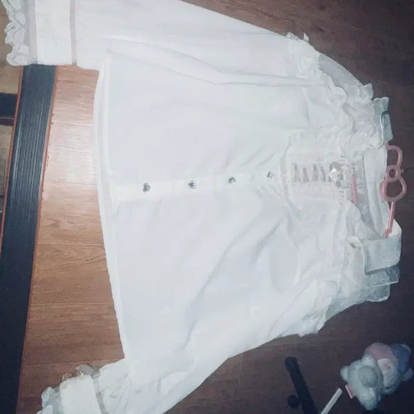 [BUNJANG] LIZ LISA White Lace Ribbon Blouse / 리즈리사 블라우스
