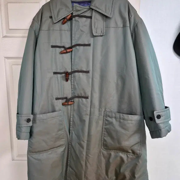 [BUNJANG] Ourselves Gabardine Duffle Coat Olive Size 2 / 아워셀브스 ourselves 개버딘 더플코트 올리브 2사이즈