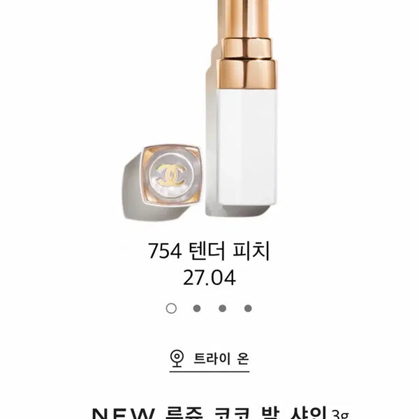 [BUNJANG] Chanel Rouge Coco Balm Shine 754 Tender Peach / 새상품 샤넬 루쥬 코코 밤 샤인 754 텐더 피치