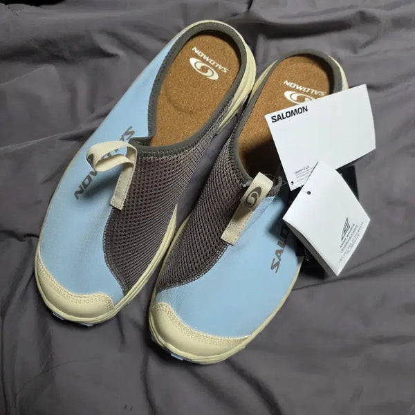 [BUNJANG] Salomon RX Slide 3.0 Bleached Sand/Falcon/Cashmere Blue / 살로몬 RX  슬라이드 275