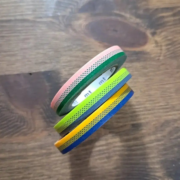 [BUNJANG] MT Line Masking Tape 3 Types Set (Fluorescent Pink/Green/Blue) / mt 라인 마스킹 테이프 3종 세트 형광 핑크/그린/블루 쟌뭉감성다꾸