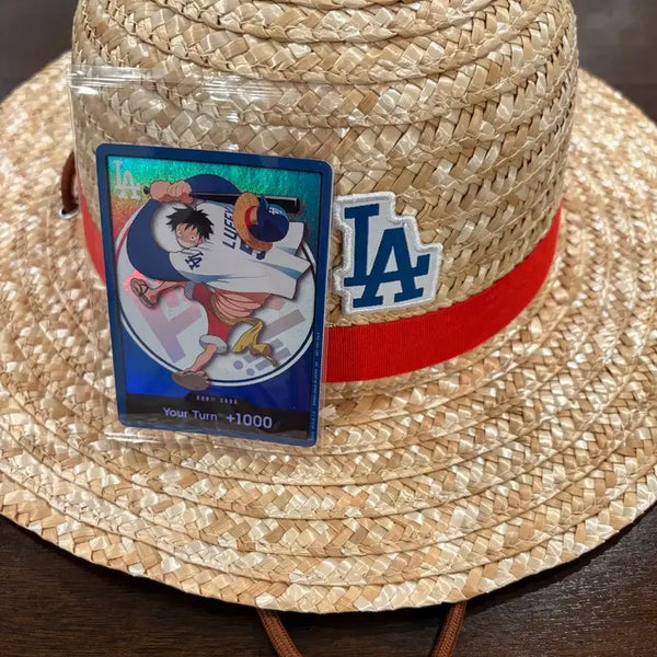 [BUNJANG] LA Dodgers x One Piece Luffy Straw Hat / LA다저스 콜라보 루피 밀짚모자 판매해요