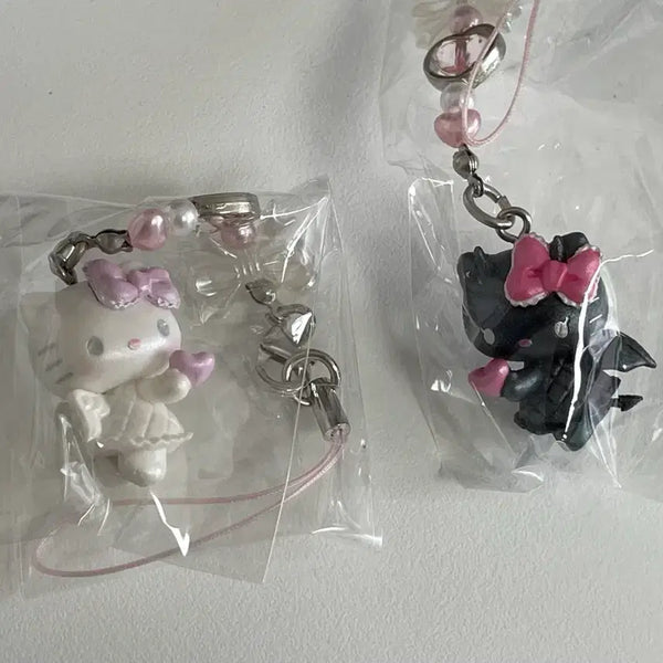[BUNJANG] Hello Kitty Angel & Demon Strap Set / 키티스트랩 천사와 악마