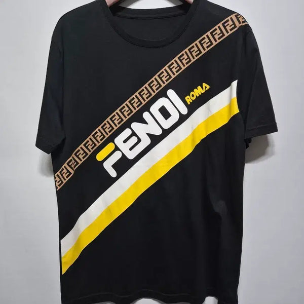 [BUNJANG] Fendi Roma Logo Black T-Shirt (Unisex M) / 펜디 반팔티 블랙 공용M