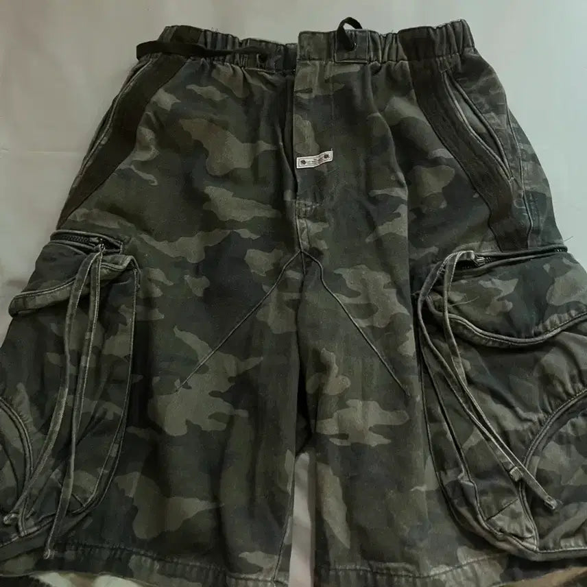 [BUNJANG] Sculptor Cargo Bermuda Pants Camo XS / 스컬프터 카고 하프 버뮤다 팬츠 카모 XS
