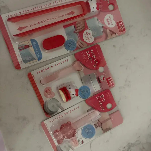 [BUNJANG] Daiso Kitty Spatula Tongs Set (3 Types) / 30분만 가격 내림 !!일본 다이소 키티 스파출라 집게 3종 세트