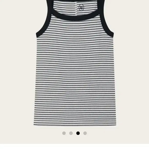 [BUNJANG] Love Me More Berry Stripe Sleeve Navy M / 러브미우 베리 스트라이프 슬리브(네이비M)