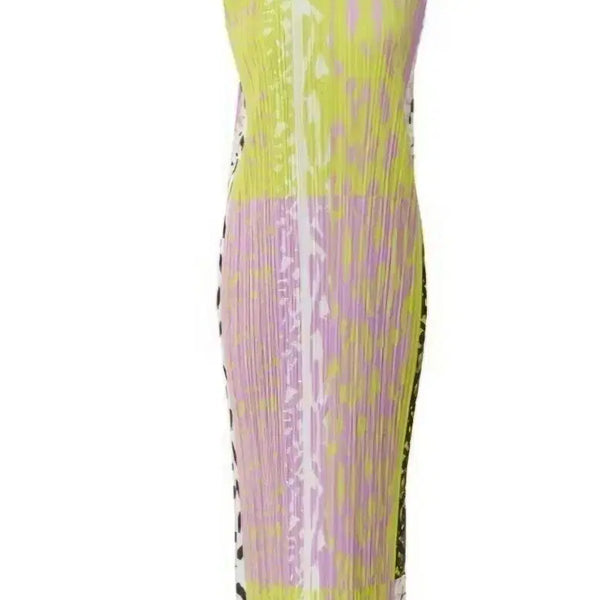 [BUNJANG] Pleats Please Patterned Long Dress / 새상품급!! 플리츠플리즈 패턴 원피스