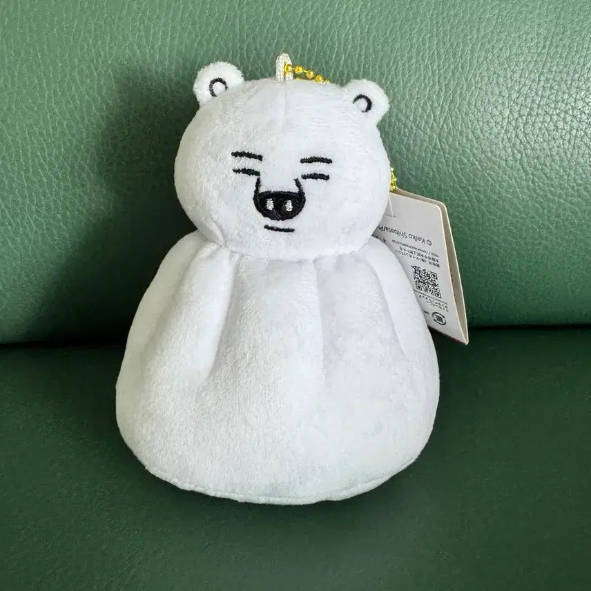 [BUNJANG] Shirokuma White Bear Mandu Bear Plush Keychain by Keiko Shibata / 일본 시로쿠마 하얀곰 만두곰 인형 키링