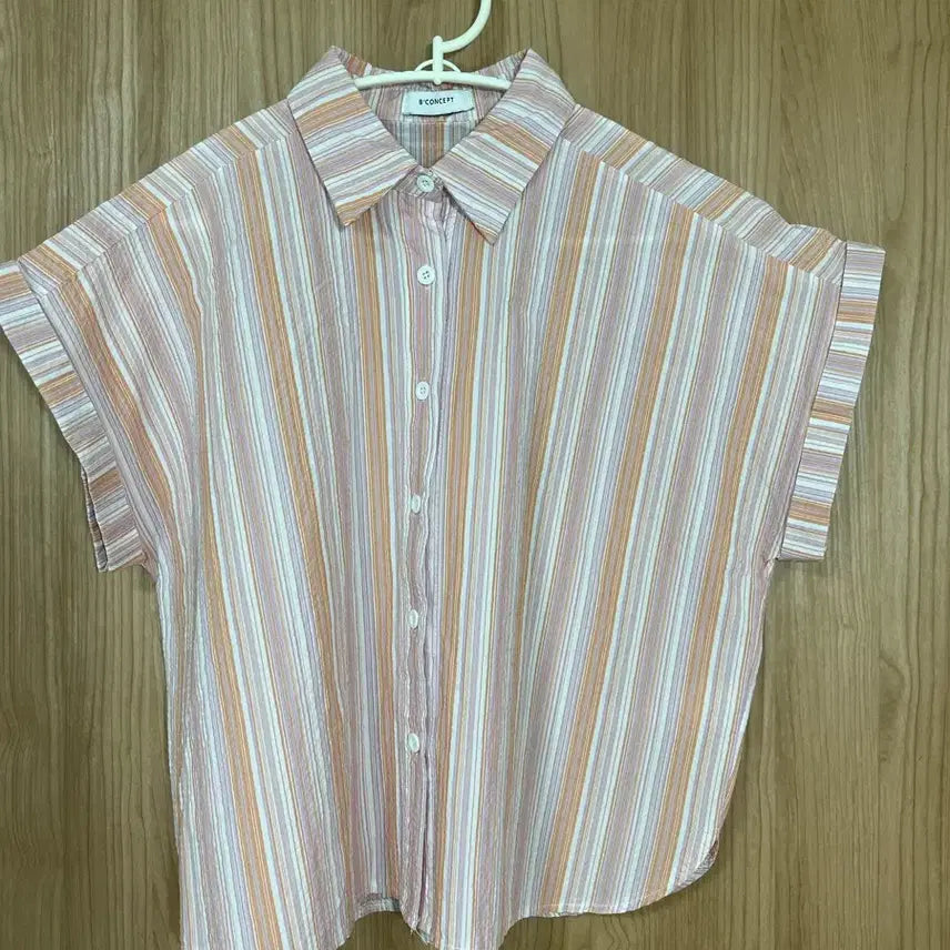 [BUNJANG] 8CONCEPT Stripe Short Sleeve Shirt F / 8CONCEPT 스트라이프 반팔 셔츠 F