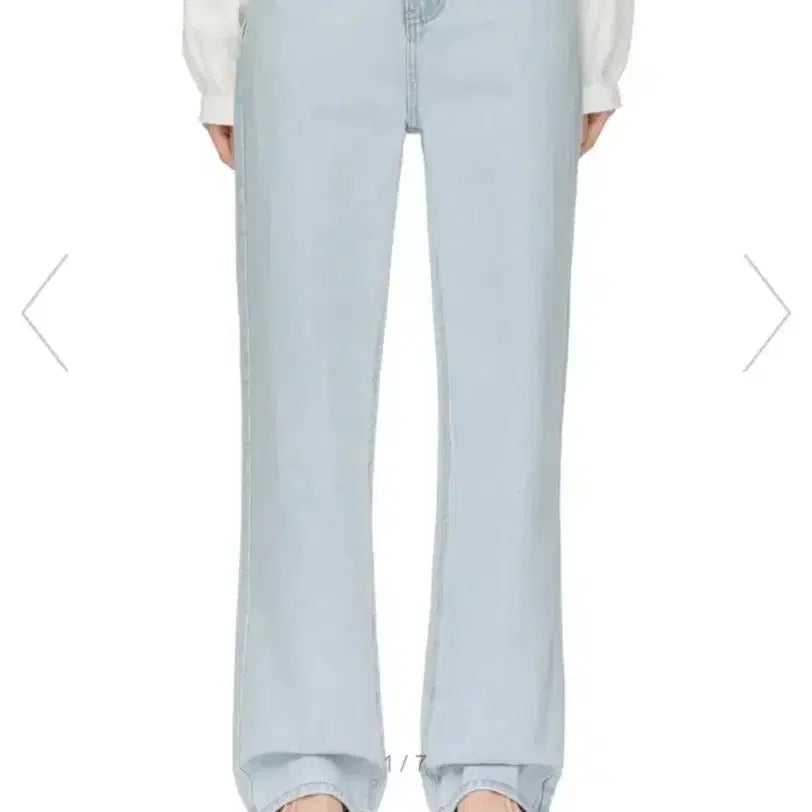 [BUNJANG] Fortena Evans Light Wash Wide Leg Bootcut Jeans S / 포르테나 에반스 부츠컷 진 연청 와이드 팬츠 s