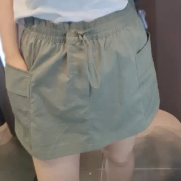 [BUNJANG] Zara Pocket Skirt Khaki / 자라 포켓 스커트
