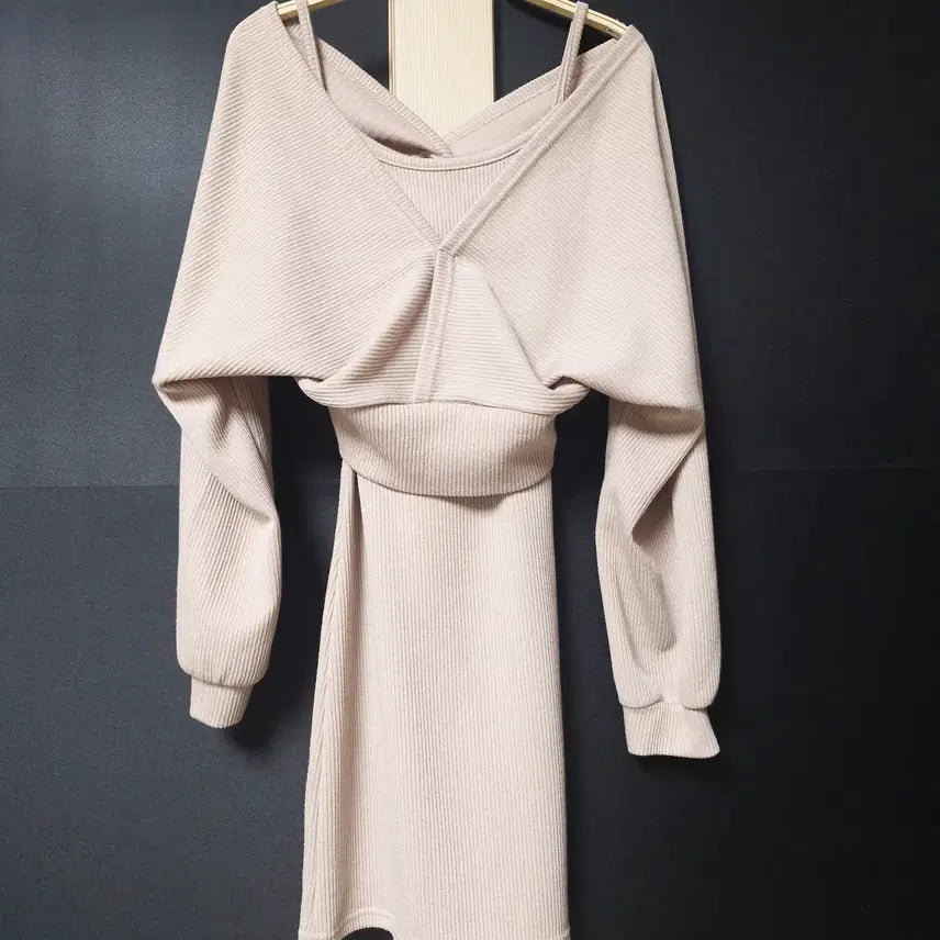 [BUNJANG] Miss Hong Knit Dress Set / 진짜만원 미쓰홍 니트원피스세트