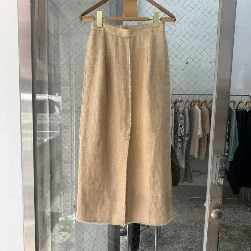 [BUNJANG] AURALEE Linen Fringe Wrap Skirt / AURALEE Linen Fringe Wrap Skirt