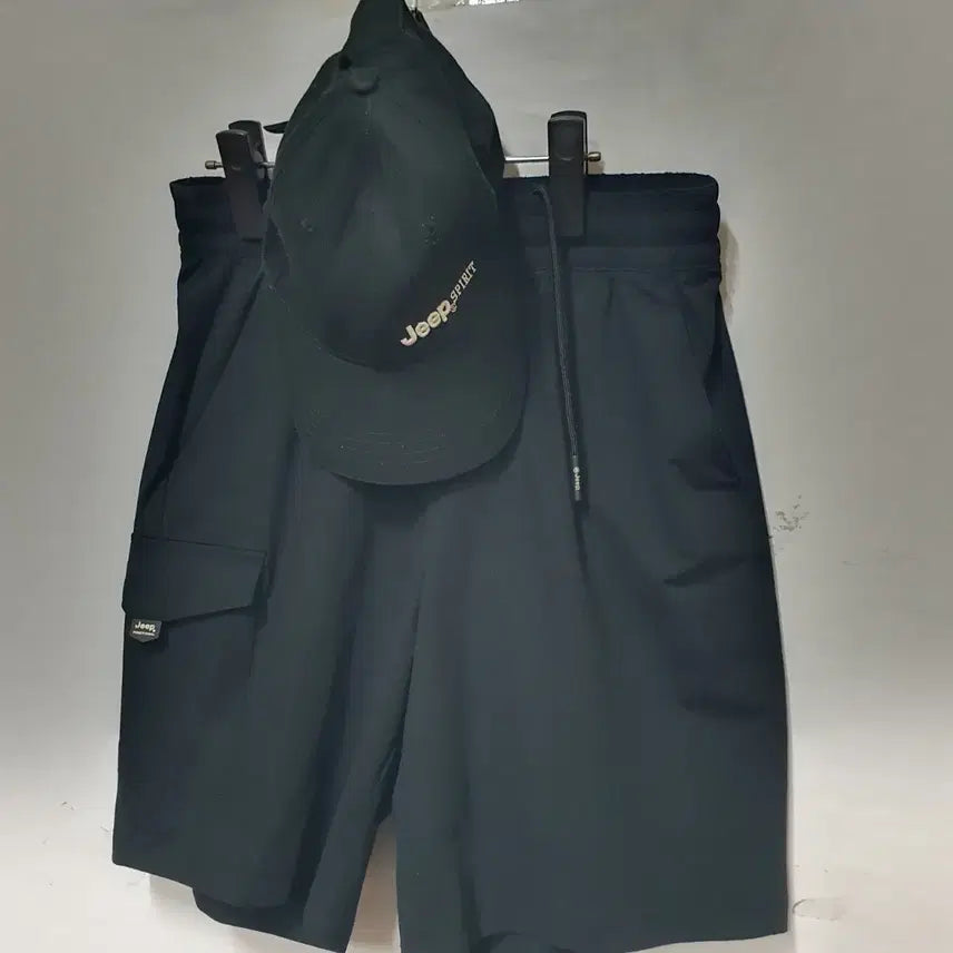 [BUNJANG] Jeep Spirit Cargo Shorts & Ball Cap Set / Jeep Spirit 반바지 + 볼캡
