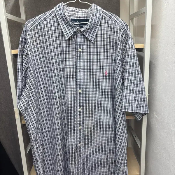 [BUNJANG] Polo Ralph Lauren Check Short Sleeve Shirt / 폴로 랄프로렌 체크 남방 반팔 셔츠