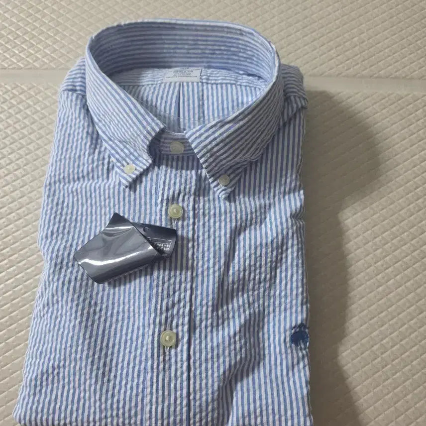[BUNJANG] Brooks Brothers Seersucker Long-Sleeve Shirt / [새제품] 브룩스브라더스 시어서커 셔츠(긴팔)