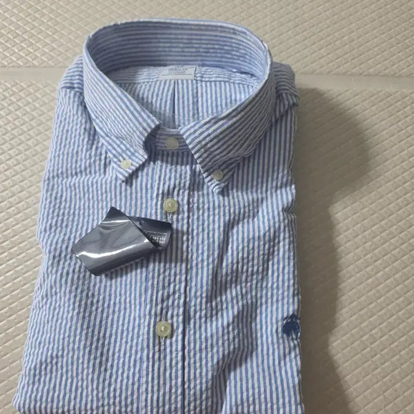 [BUNJANG] Brooks Brothers Seersucker Long-Sleeve Shirt / [새제품] 브룩스브라더스 시어서커 셔츠(긴팔)