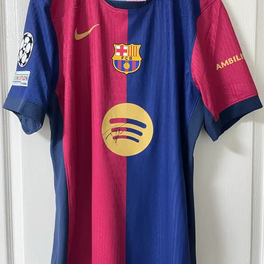 [BUNJANG] FC Barcelona 24/25 Home Authentic Jersey - Frenkie de Jong Signed / 24/25 바르셀로나 홈 어센틱 더용 친필사인 유니폼